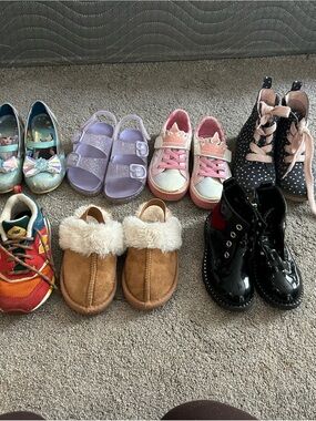 Bundle of Little Girls Shoes (Size 7-9 Toddler)